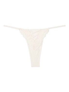 Victoria's Secret Boho Floral Embroidery Thong Panty